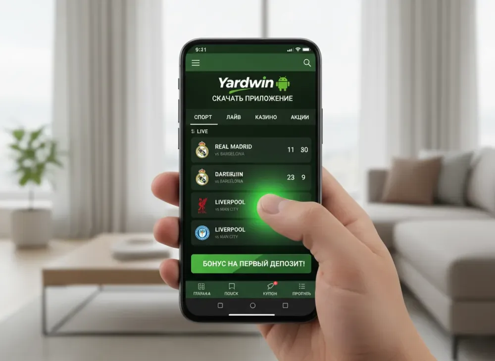 Yardwin android - скачать приложение для ставок на спорт